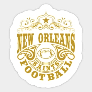 Vintage Retro New Orleans Saints Football Sticker